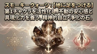 3秒でわかるスモーキークォーツの意味、効果｜パワーストーン辞典