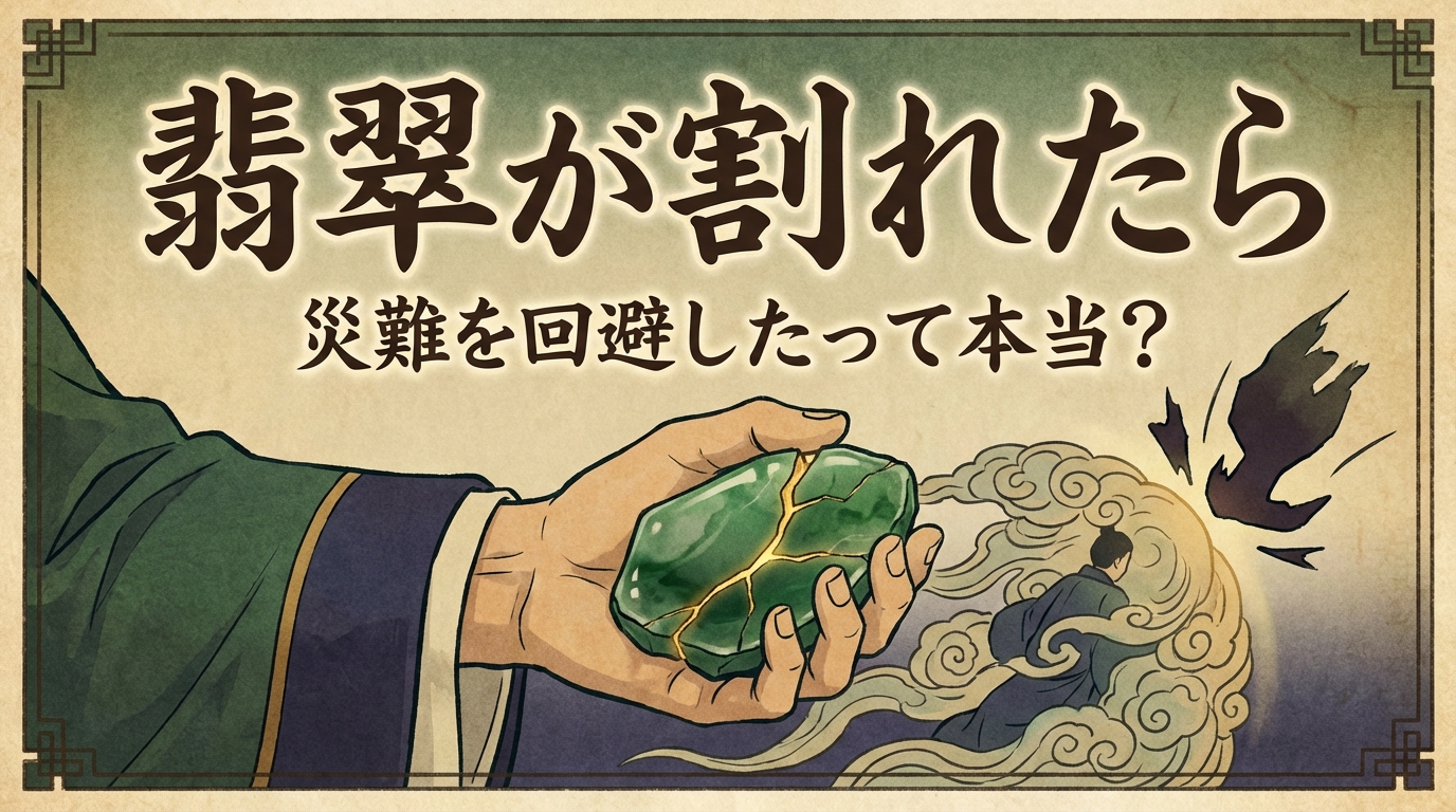 翡翠が割れたら災難を回避したって本当？