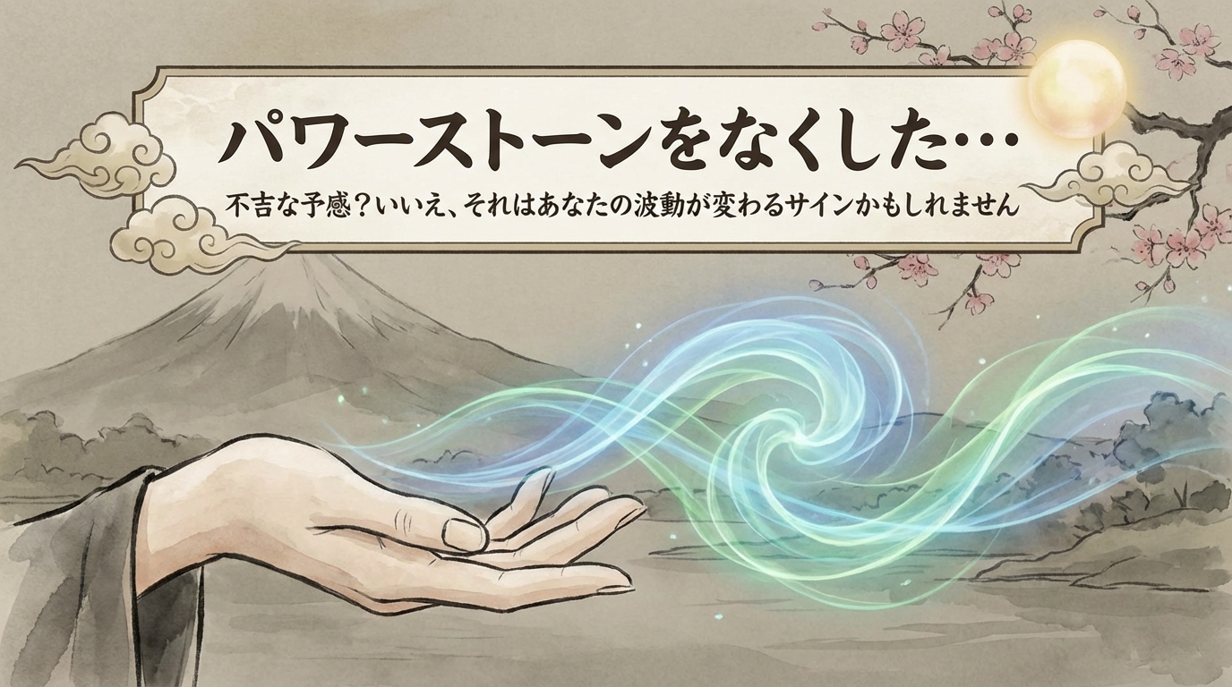 パワーストーンをなくした…不吉な予感？いいえ、それはあなたの波動が変わるサインかもしれません
