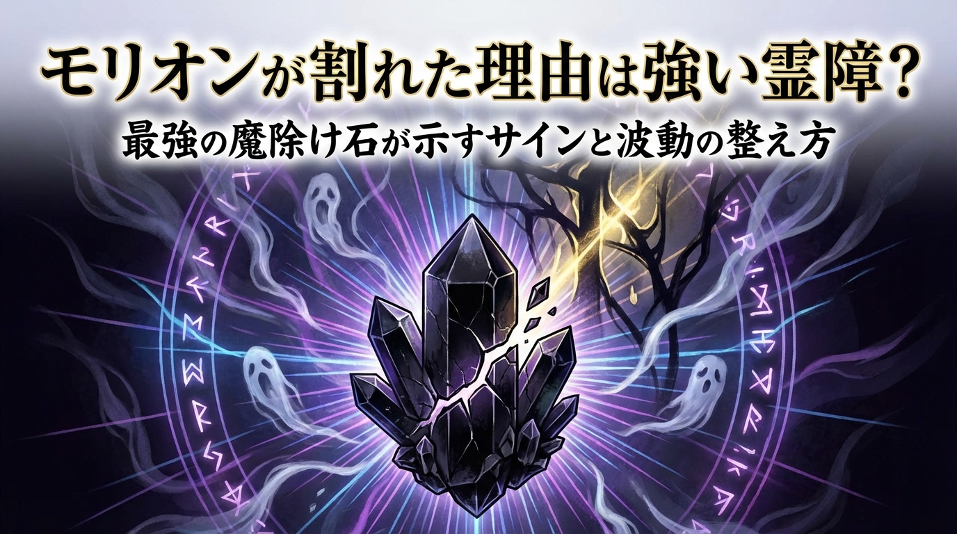 モリオンが割れた理由は強い霊障？最強の魔除け石が示すサインと波動の整え方
