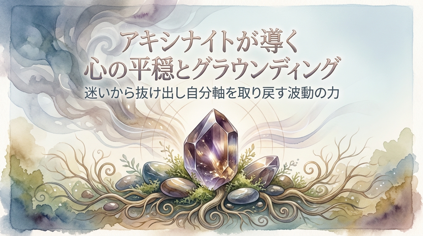 アキシナイトが導く心の平穏とグラウンディング｜迷いから抜け出し自分軸を取り戻す波動の力
