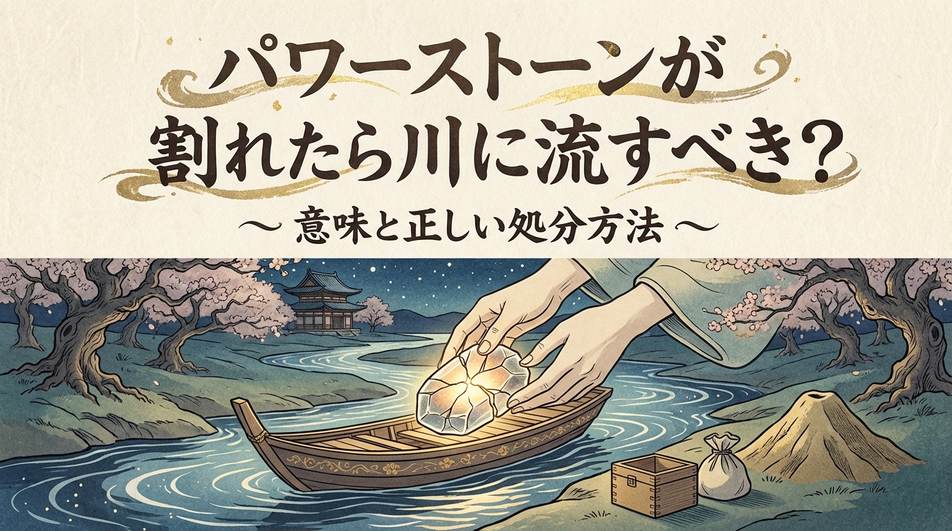 パワーストーンが割れたら川に流すべき？意味と正しい処分方法