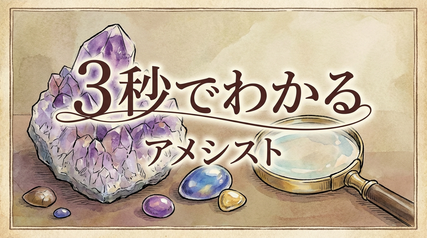 3秒でわかるアメシストの意味、効果｜パワーストーン辞典