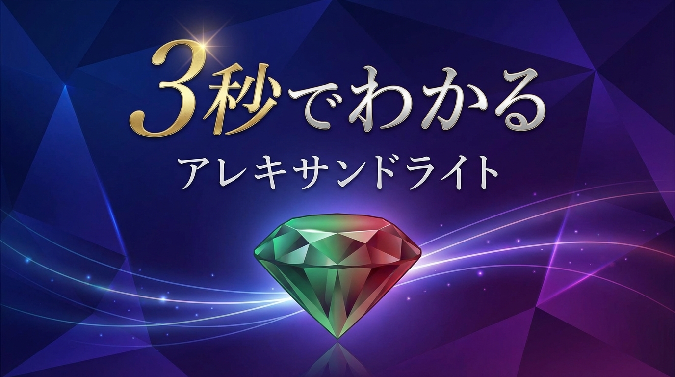 3秒でわかるアレキサンドライトの意味、効果｜パワーストーン辞典