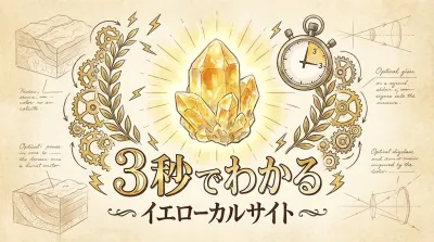 3秒でわかるイエローカルサイトの意味、効果｜パワーストーン辞典