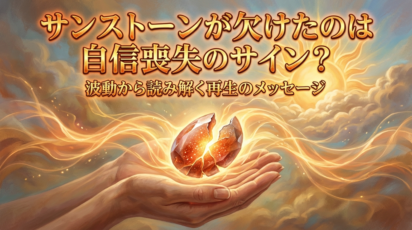 サンストーンが欠けたのは自信喪失のサイン？波動から読み解く再生のメッセージ