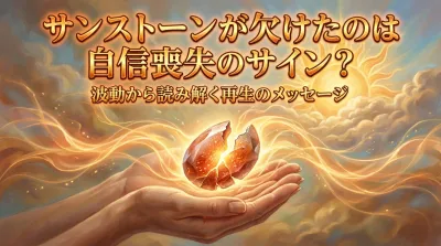 サンストーンが欠けたのは自信喪失のサイン？波動から読み解く再生のメッセージ