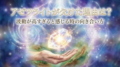 アゼツライトが欠けた理由は？波動が高すぎると感じる時の向き合い方