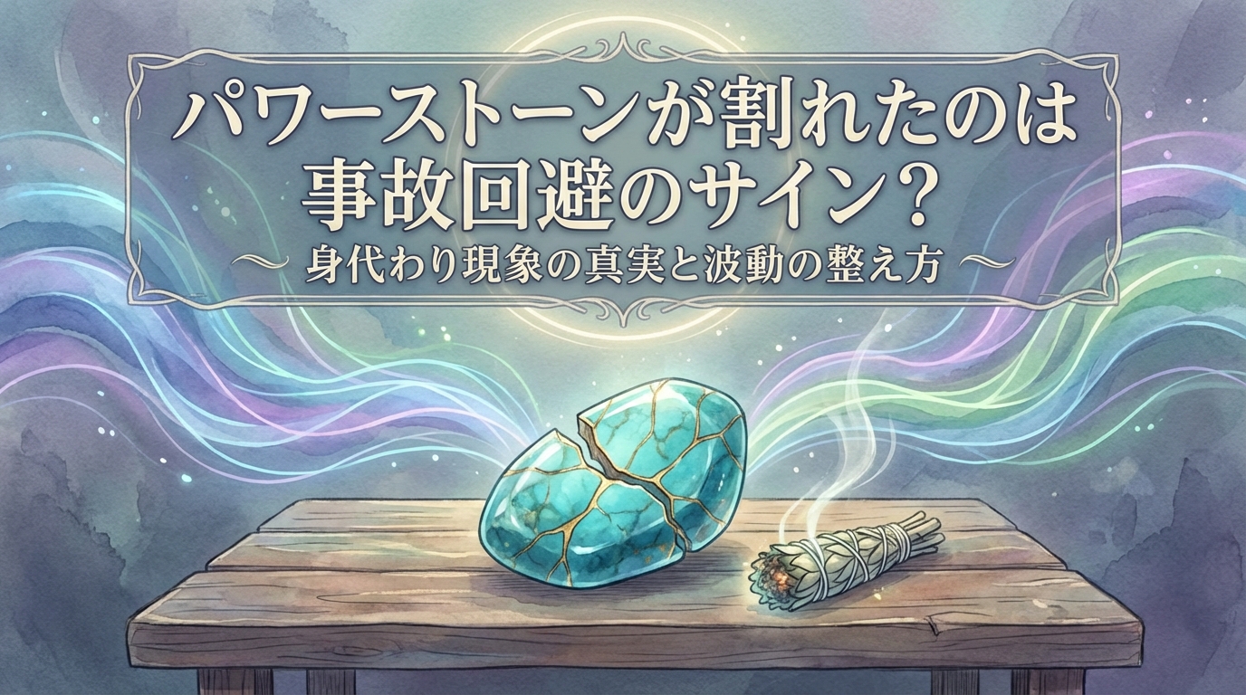 パワーストーンが割れたのは事故回避のサイン？身代わり現象の真実と波動の整え方