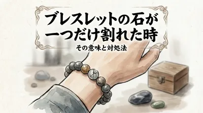 ブレスレットの石が一つだけ割れた時の意味とは？心身のサインと浄化のすすめ