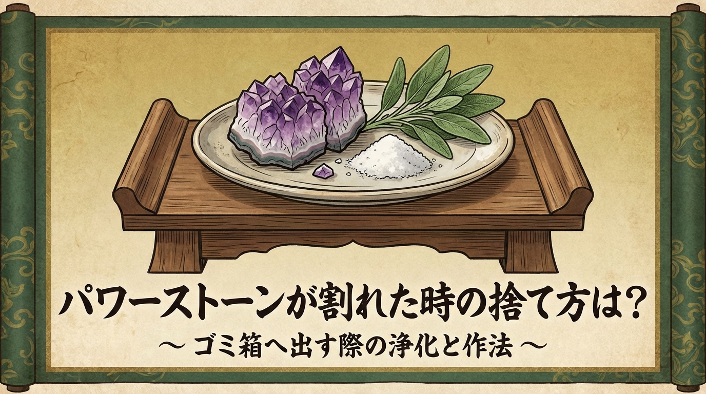 パワーストーンが割れた時の捨て方は？ゴミ箱へ出す際の浄化と作法