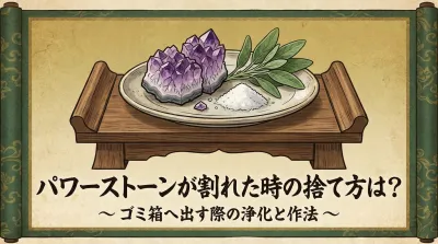 パワーストーンが割れた時の捨て方は？ゴミ箱へ出す際の浄化と作法