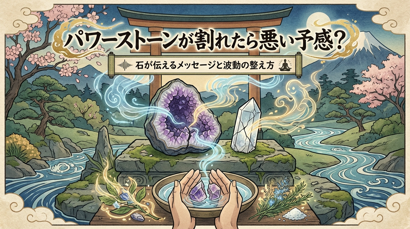 パワーストーンが割れたら悪い予感？石が伝えるメッセージと波動の整え方