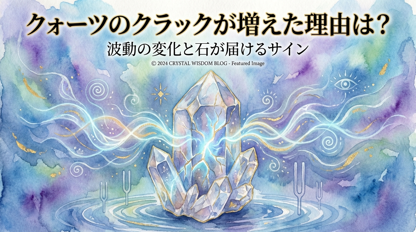 クォーツのクラックが増えた理由は？波動の変化と石が届けるサイン