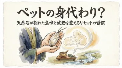 ペットの身代わり？天然石が割れた意味と波動を整えるリセットの習慣
