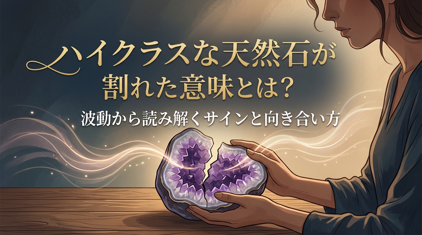 ハイクラスな天然石が割れた意味とは？波動から読み解くサインと向き合い方