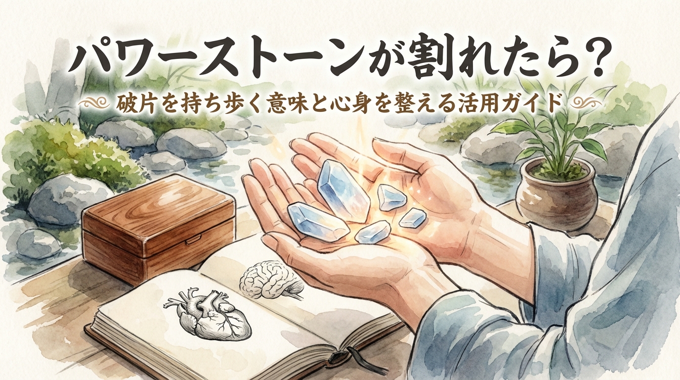 パワーストーンが割れたら?破片を持ち歩く意味と心身を整える活用ガイド