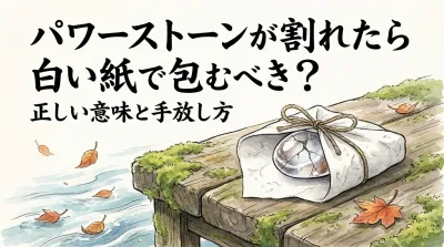 パワーストーンが割れたら白い紙で包むべき？正しい意味と手放し方