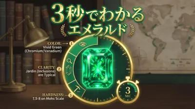 3秒でわかるエメラルドの意味、効果｜パワーストーン辞典