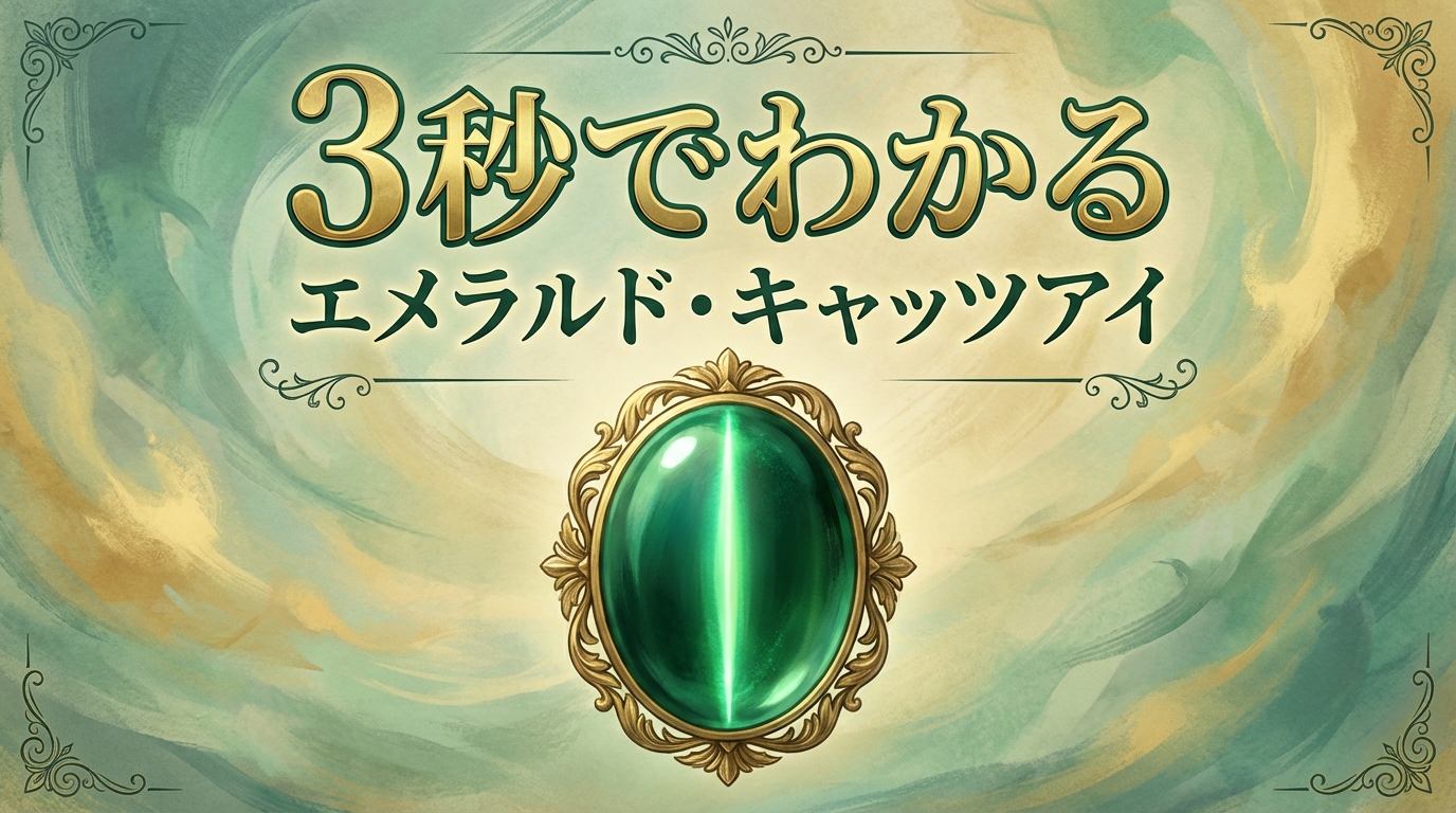 3秒でわかるエメラルド・キャッツアイの意味、効果｜パワーストーン辞典 パワーストーン辞典