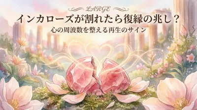 インカローズが割れたら復縁の兆し？心の周波数を整える再生のサイン