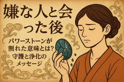 嫌な人と会った後パワーストーンが割れた意味とは？守護と浄化のメッセージ