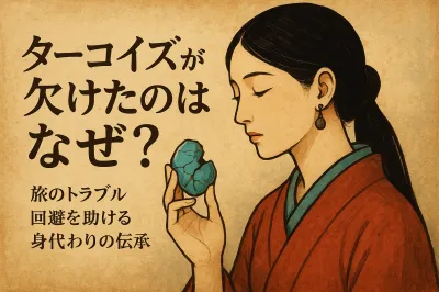 ターコイズが欠けたのはなぜ？旅のトラブル回避を助ける身代わりの伝承