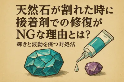 天然石が割れた時に接着剤での修復がNGな理由とは？輝きと波動を保つ対処法