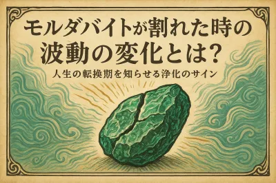 モルダバイトが割れた時の波動の変化とは？人生の転換期を知らせる浄化のサイン