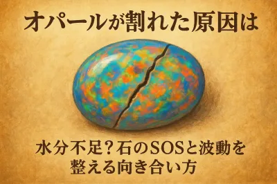 オパールが割れた原因は水分不足？石のSOSと波動を整える向き合い方
