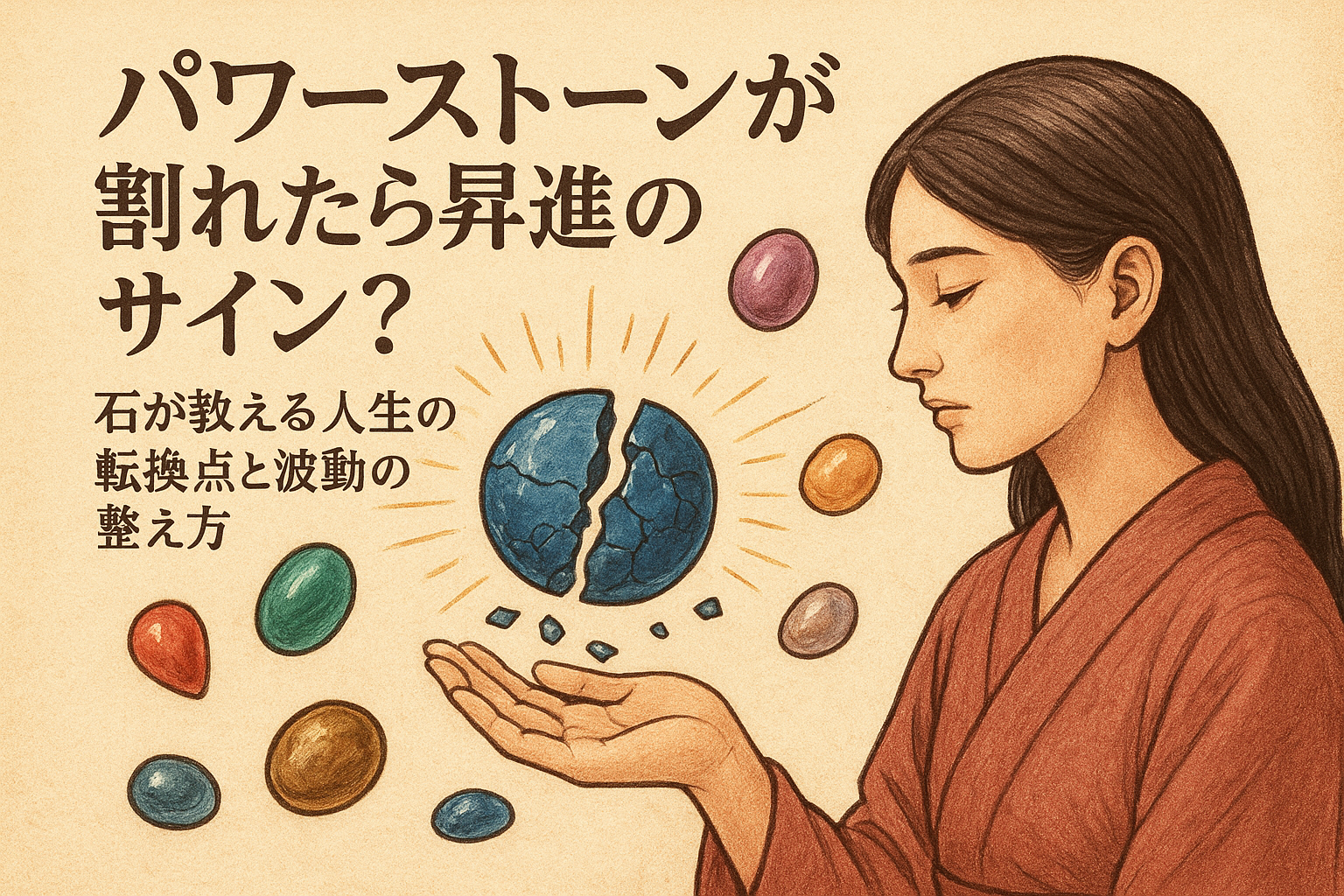 パワーストーンが割れたら昇進のサイン？石が教える人生の転換点と波動の整え方