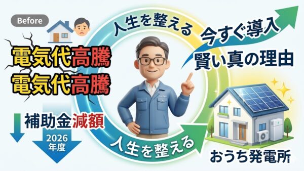 2026年度は蓄電池補助金が減額！？元エンジニアが教える『今すぐ導入』が賢い真の理由