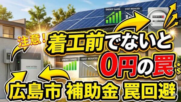 【2026年最新】広島市の蓄電池補助金はいくら？対象条件・申請期間・注意点をわかりやすく解説