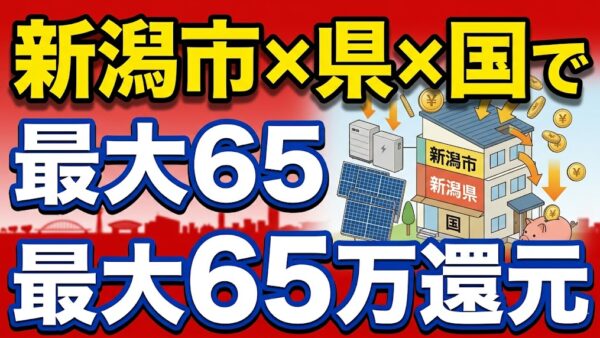 【2026年最新】新潟市の蓄電池補助金はいくら？対象条件・申請期間・注意点をわかりやすく解説