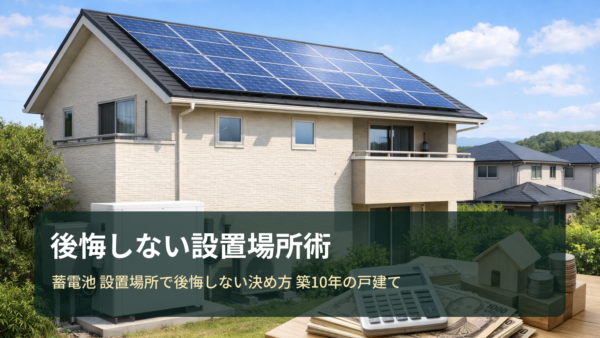 築10年の戸建てで後悔しない蓄電池の設置場所の決め方｜失敗リスクと比較のコツ
