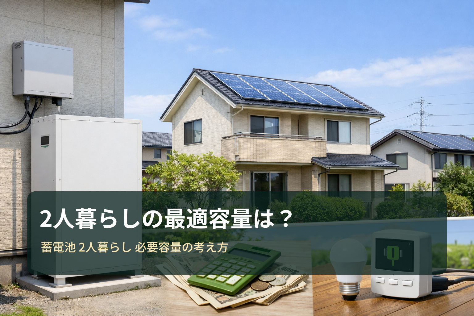 2人暮らしの蓄電池は何kWh必要？失敗しない容量の考え方と見積り比較ガイド