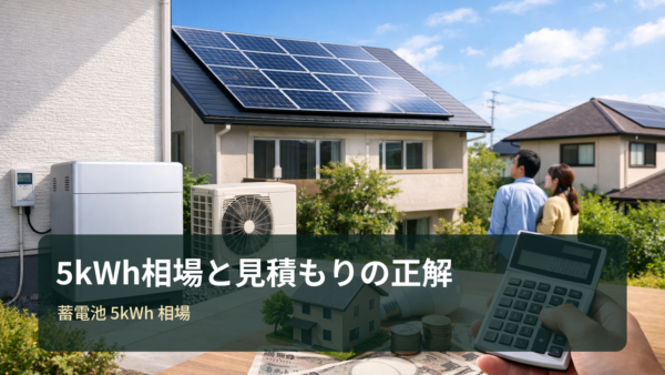 蓄電池5kWhの相場は？費用の目安・選び方・補助金と、失敗しない見積もり比較のコツ