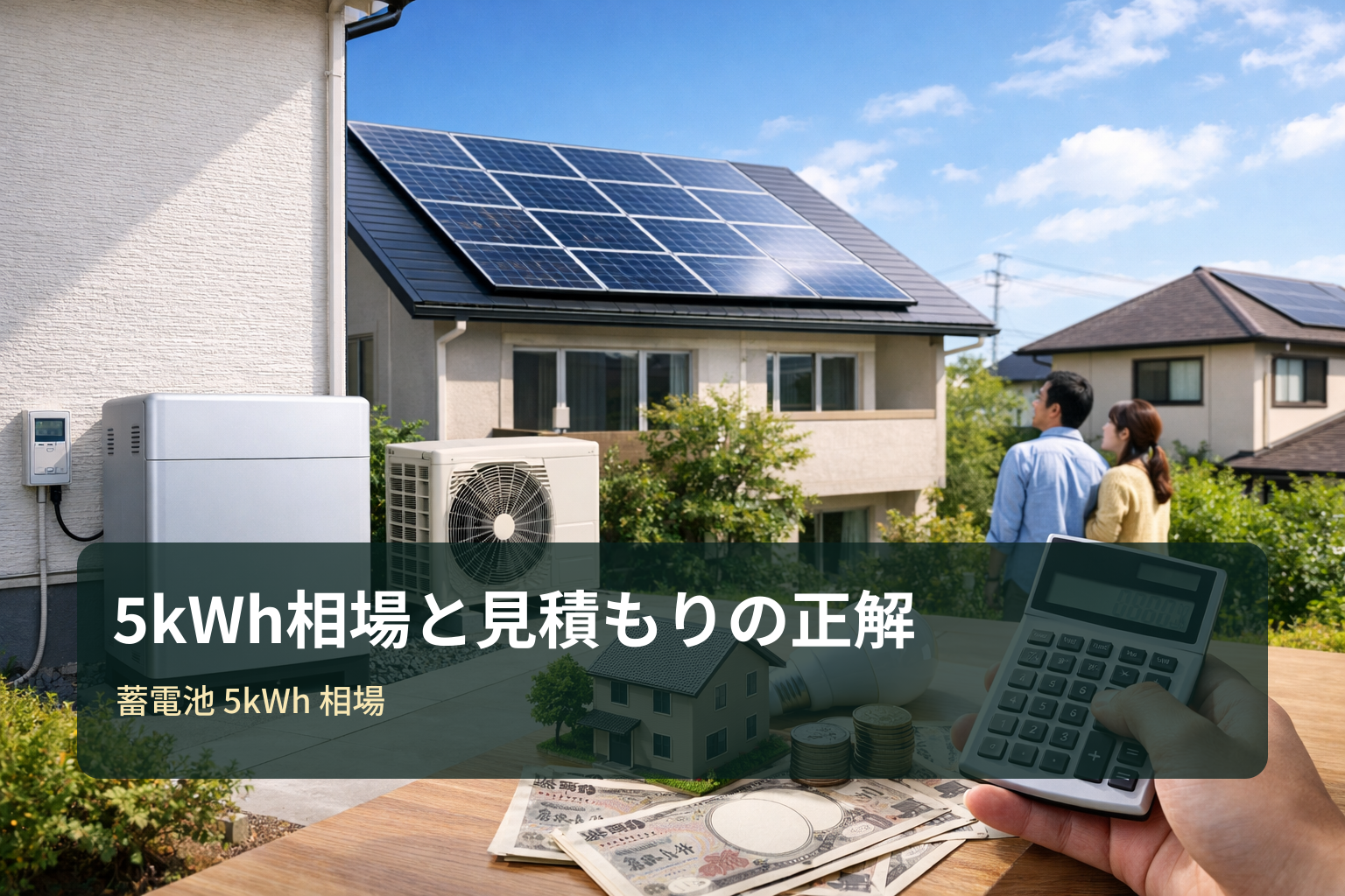 蓄電池5kWhの相場は？費用の目安・選び方・補助金と、失敗しない見積もり比較のコツ