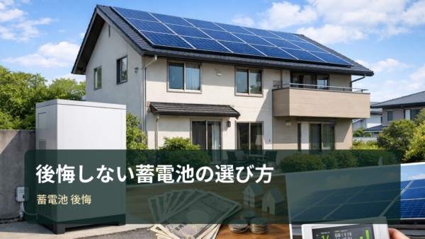 蓄電池で後悔しないために｜よくある失敗10と回避策、相場・補助金・比較の進め方