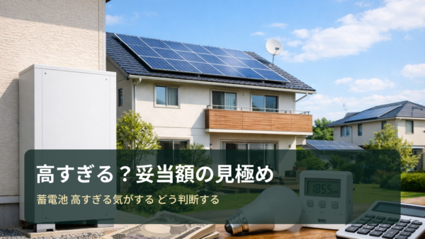 蓄電池が高すぎる気がする？妥当価格の見極め方と相見積もりの進め方【タイナビ・東京ガス活用】