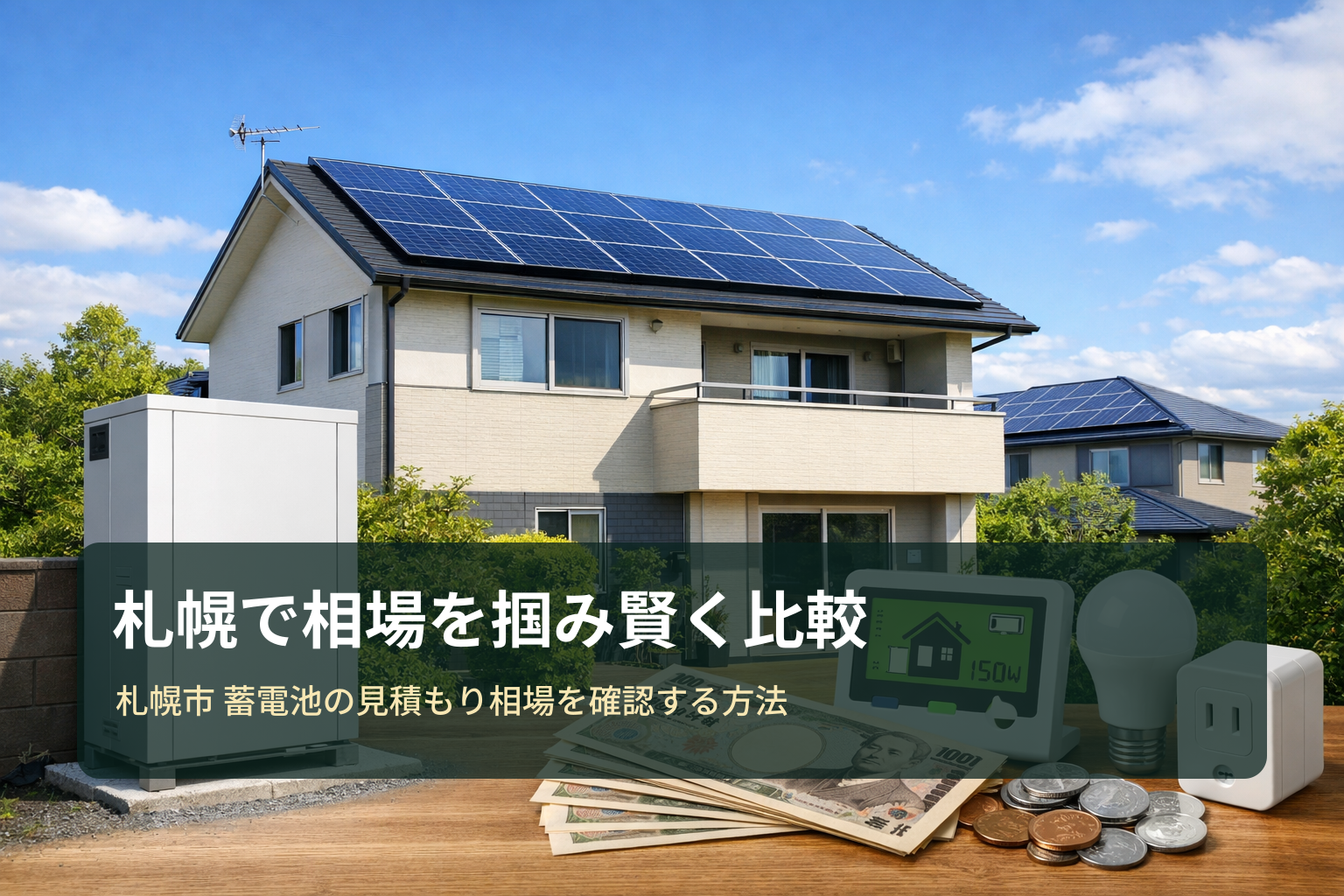 札幌市で蓄電池の見積もり相場を確認する方法｜最短手順と比較のコツ
