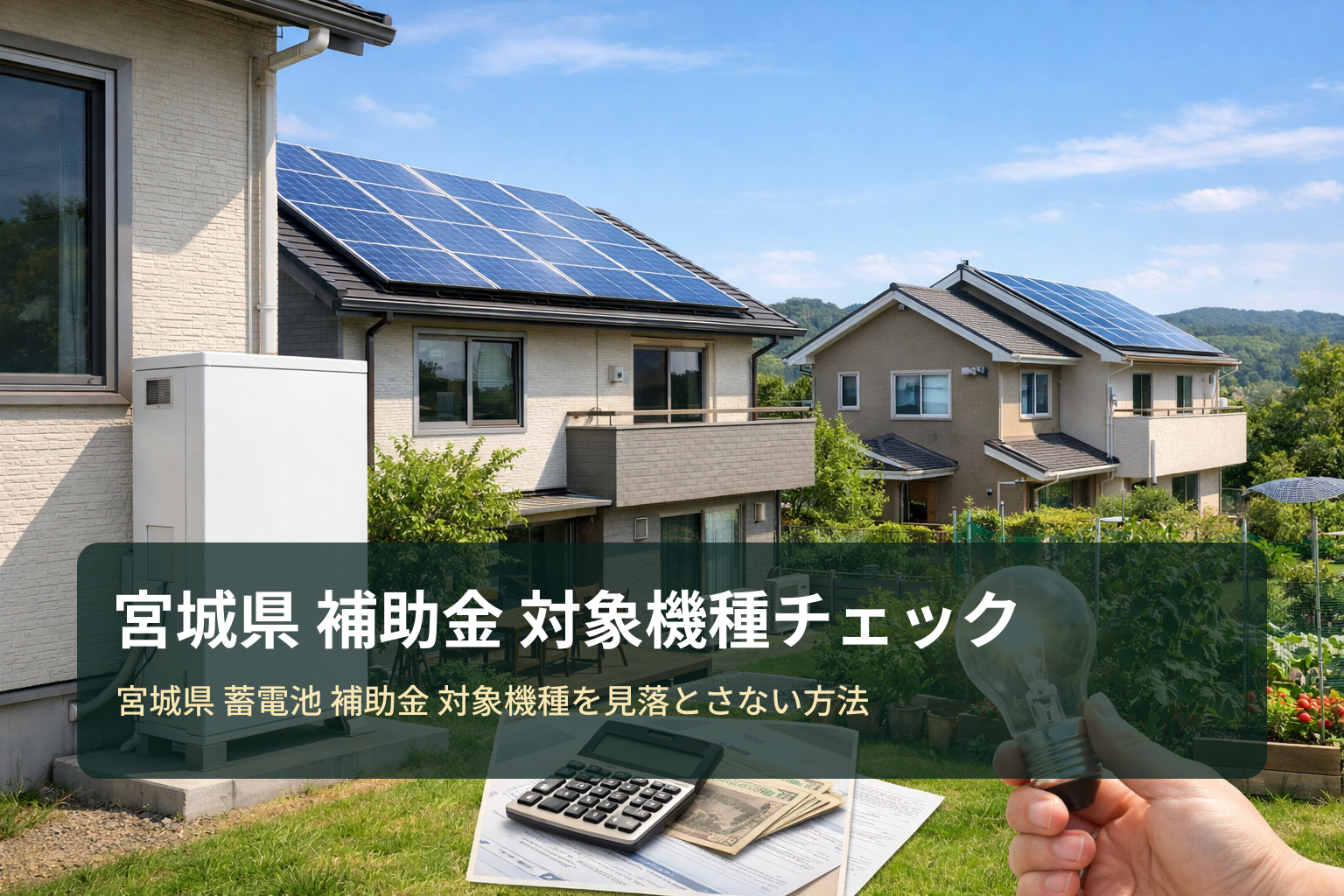 宮城県の蓄電池補助金で対象機種を見落とさない方法｜チェックリストと見積もり比較の勘所