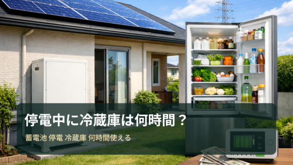 蓄電池で停電中に冷蔵庫は何時間使える？目安の計算方法と備え方【関東は東京ガスも比較】