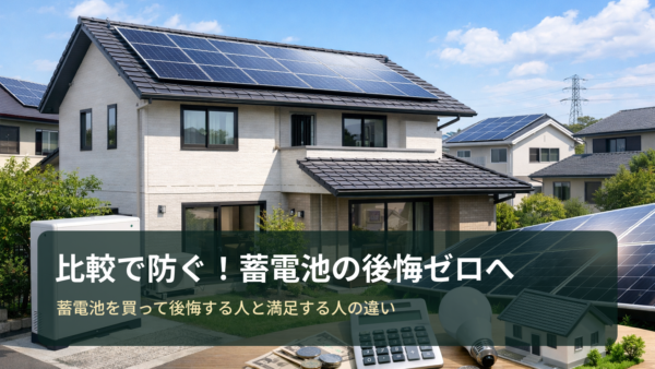 蓄電池を買って後悔する人と満足する人の違い｜失敗例と比較のコツ、タイナビと東京ガスの上手な使い分け