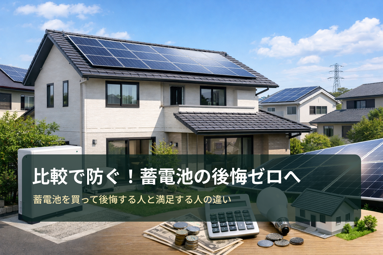 蓄電池を買って後悔する人と満足する人の違い｜失敗例と比較のコツ、タイナビと東京ガスの上手な使い分け
