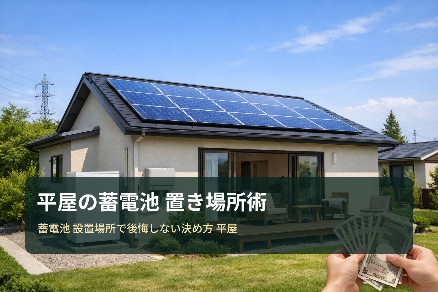平屋の蓄電池｜設置場所で後悔しない決め方と見積もり比較のコツ