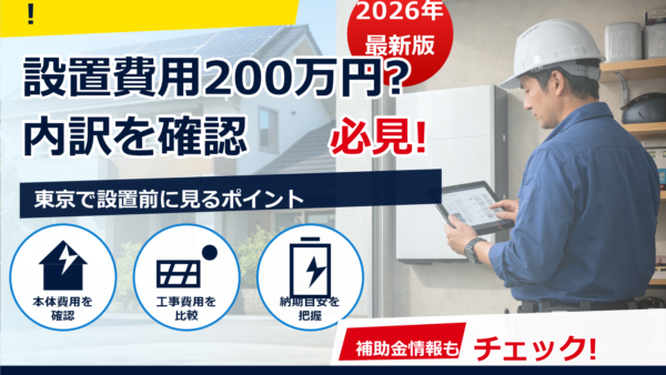 パワーウォールの設置費用は合計で200万円かかる？相場・内訳・補助金の目安