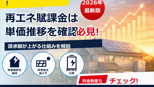 2026年度の再エネ賦課金はいくら？単価の見通しと過去の推移、電気代への影響をやさしく解説