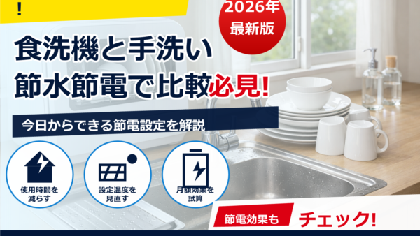 食洗機と手洗いはどっちが節水・節電？2026年版の比較と上手な使い分け