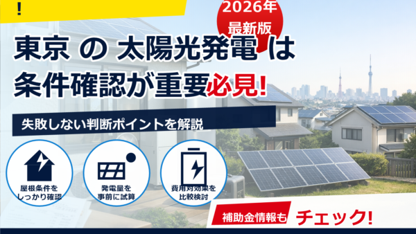 2026年版｜東京の太陽光施工業者ランキングの見方と、失敗しない選び方